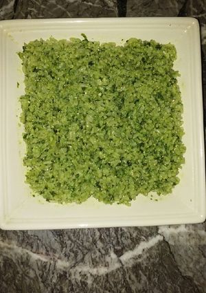 Una foto de Arroz verde