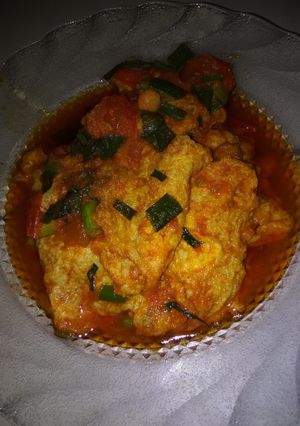 Foto resep Telur dadar sambel daun bawang