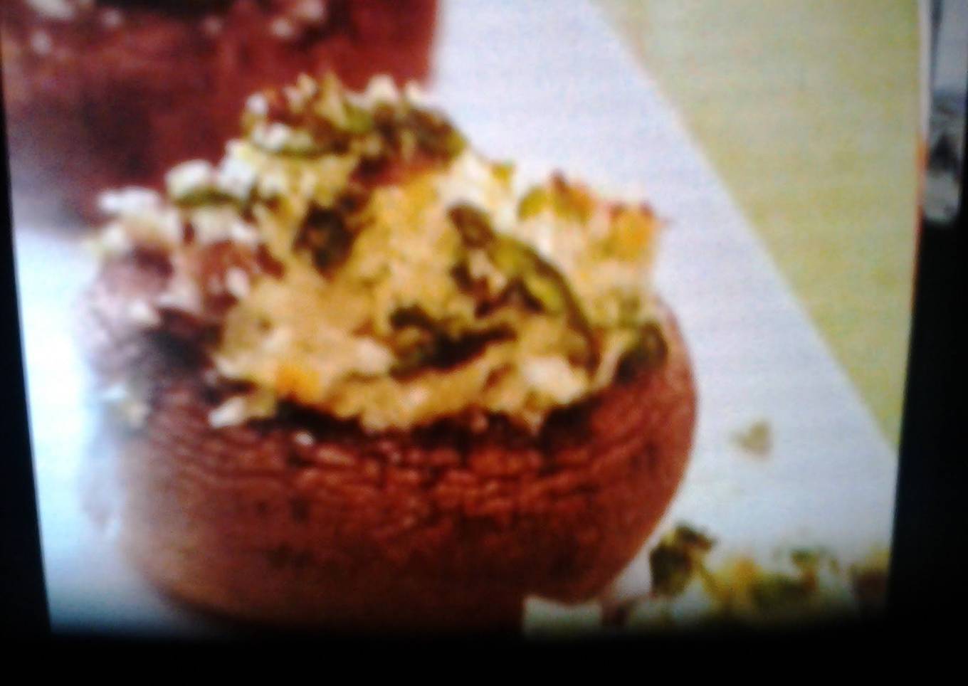 Spinach and goat cheese stuffed mushrooms