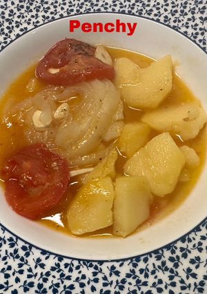 Una foto de Patatas guisadas en blanco