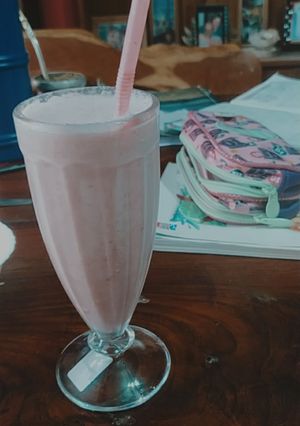 Una foto de Batido keto de frutilla