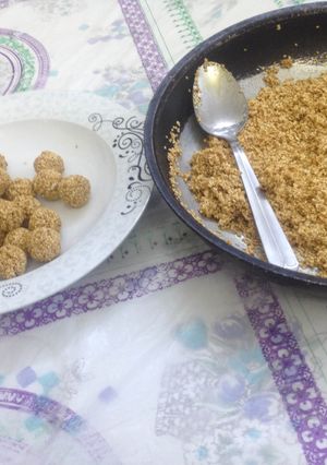 صورة لوصفة طريقة عمل حلى السمسمية