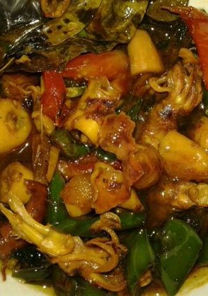 Foto resep Asin cumi cabe hijau