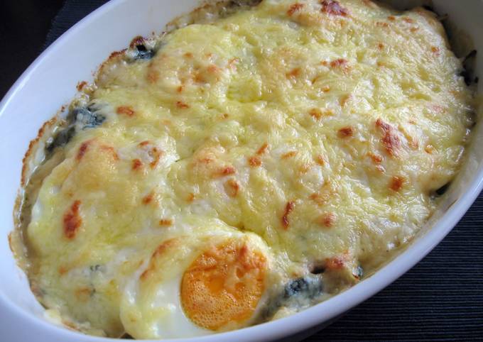 Spinach & Egg Gratin