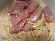 Gambar spaghetti carbonara susu
