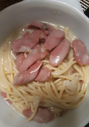 Gambar Spagheti Cabonara 🍝