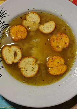 Una foto de Sopa de cebolla