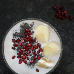 Chia fruit pudding A picture of Chia fruit pudding.