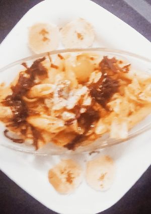 A picture of Pasta with mayonnaise.