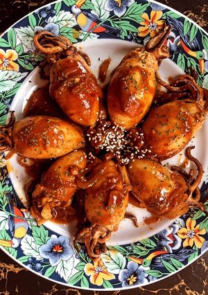 Foto resep Cumi panggang telur tahu