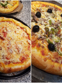 صورة لوصفة بيتزا خيالية 🍕