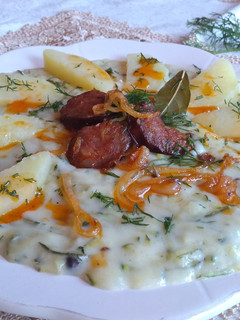 Cukkini fozelék újkrumplival recept fotója