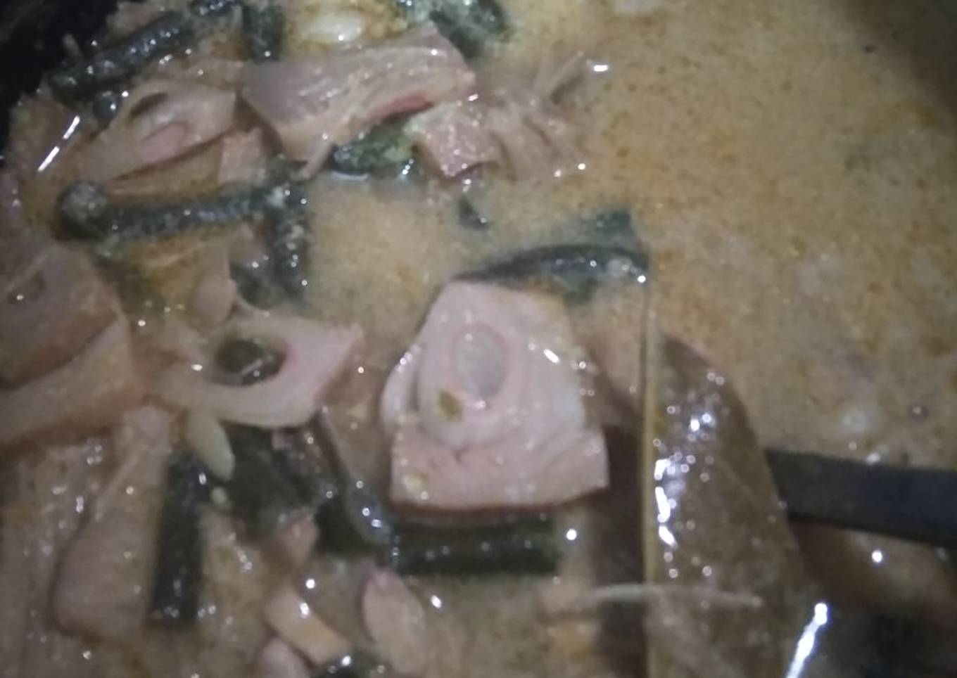 Sayur nangka, bumbu seadanya tapi enak