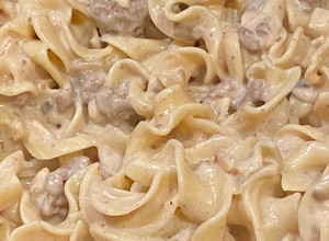 A picture of Ground Beef Stroganoff.