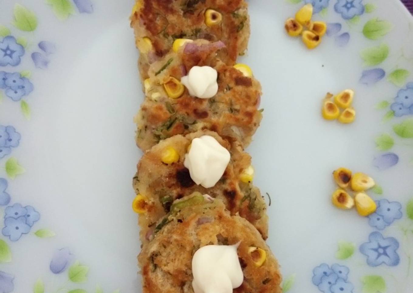 Bread corn cutlet