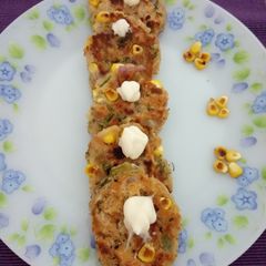 A picture of Bread corn cutlet.