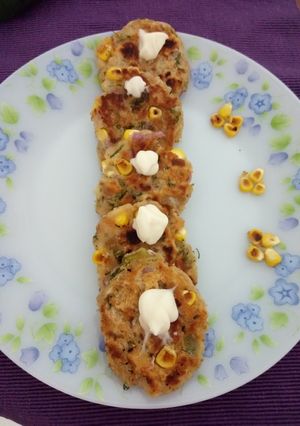 A picture of Bread corn cutlet.