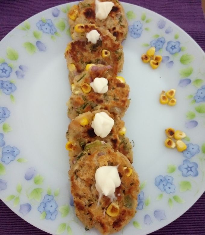 A picture of Bread corn cutlet.