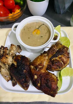 Une photo de Poulet et sauce moutarde