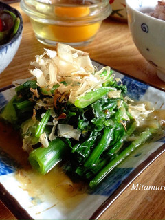 和風醬泡菠菜 的食譜成品照片