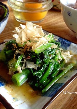 和風醬泡菠菜 的食譜成品照片