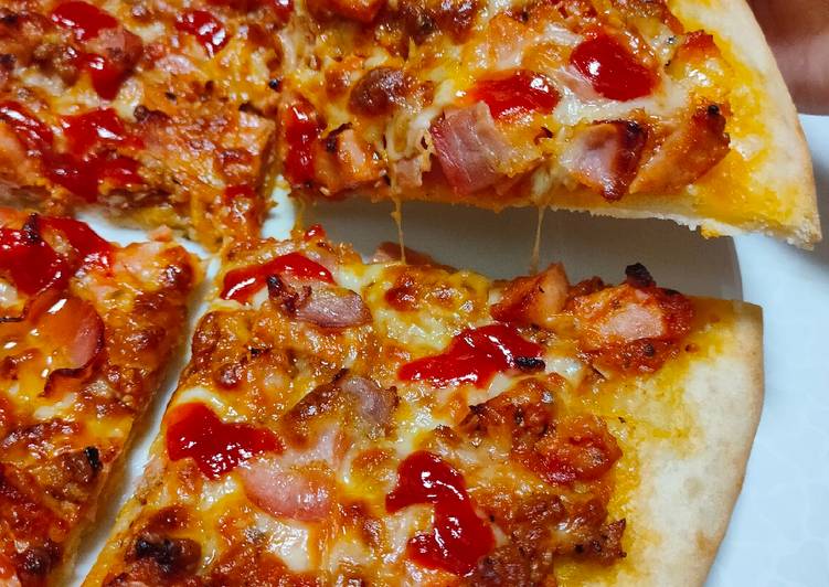 Resep masakan Pizza crunchy | Langkah Membuat Pizza crunchy Yang Lezat