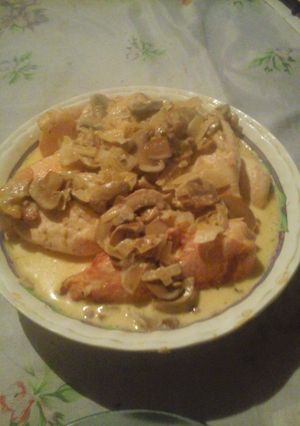 Una foto de Supremas rellenas con champiñones a la crema
