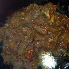 A picture of Wet fried liver.