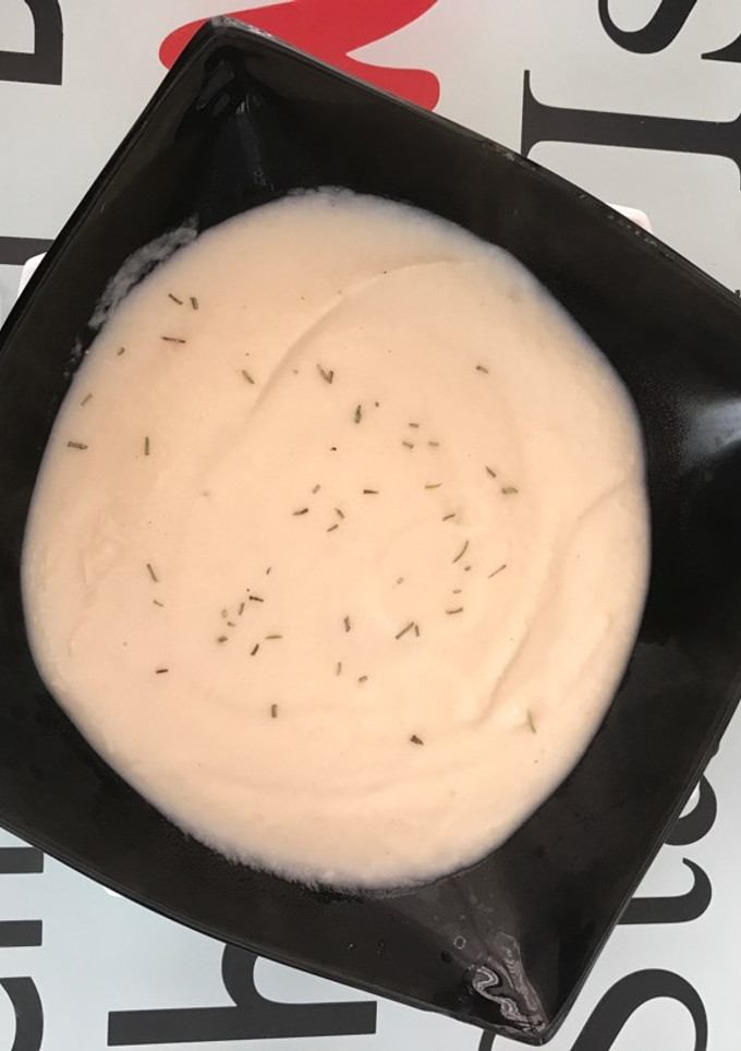 Una foto de Crema de coliflor