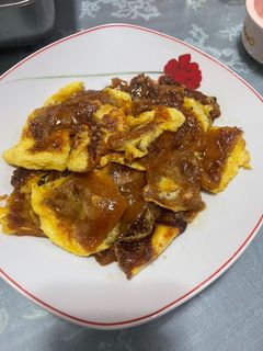 Foto resep Kue keranjang goreng telur \ ti kue goreng