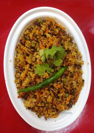 A picture of Super healthy vegetable dalia.