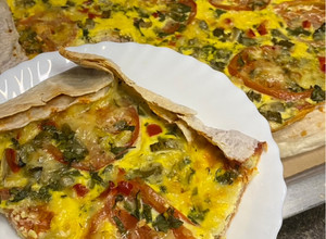 Фото Піца на лаваші з фаршем🍕.