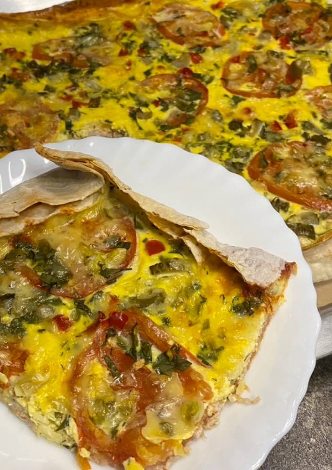 Піца на лаваші з фаршем🍕