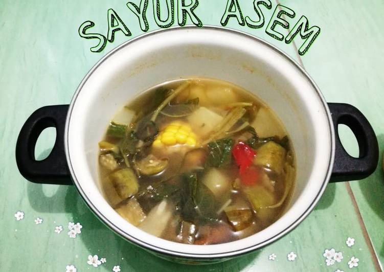 Sayur asem + ikan tongkol tepung