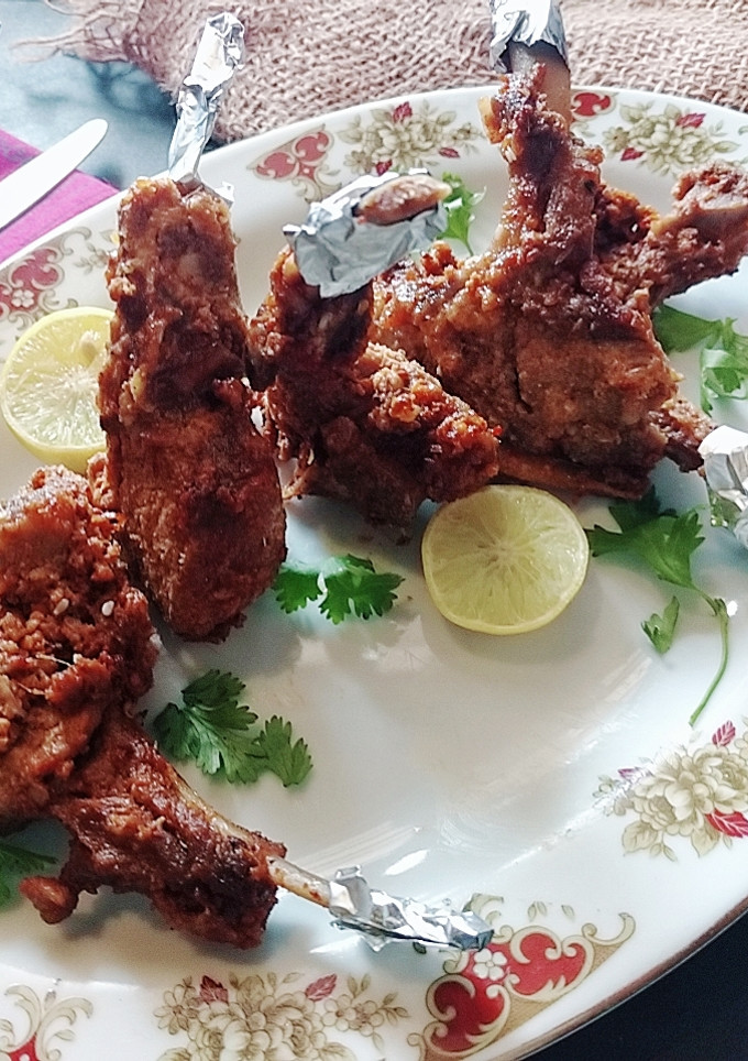 A picture of Masala chops.