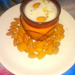 Special badam malai lassi A picture of Special badam malai lassi.
