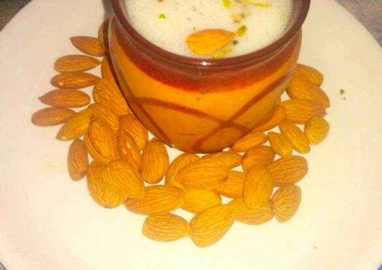 Steps to Make Special badam malai lassi