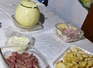 Una foto de Melón con vino
