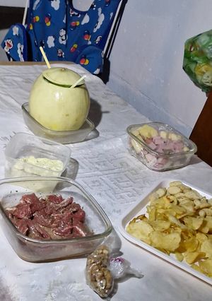 Una foto de Melón con vino