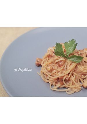 Foto resep Spaghetti tempe tanpa daging