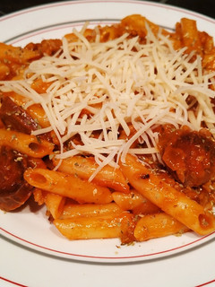 Una foto de Macarrones con chorizo
