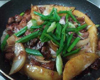 Popular Recipe Beef  Potatoes in Oyster Sauce Very Delicious