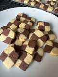 Checkerboard Sablé (Shortbread) Cookies