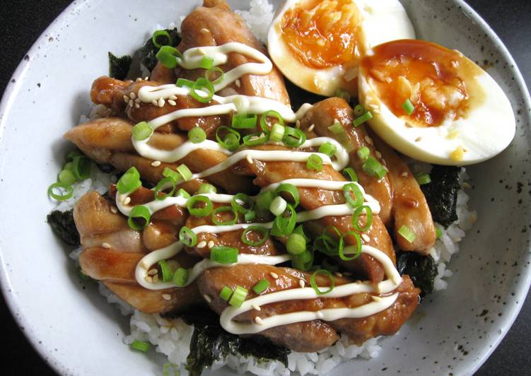 Simple Way to Prepare Super Quick Homemade Teriyaki ‘Mayo’ Chicken Rice Bowl