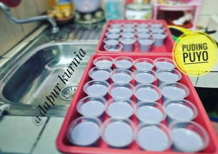 Bagaimana Membuat Purple puyo lembut banget Anti Gagal