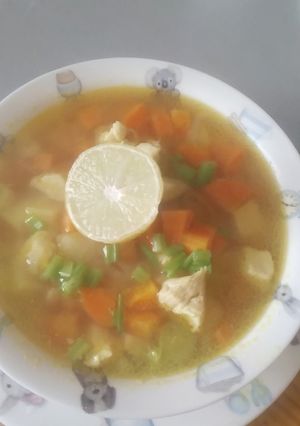 Foto resep Soup Dada ayam +wortel & kentang ala kadar by jessi