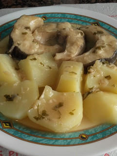 Una foto de Congrio en salsa verde