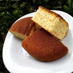 A picture of Ugali cake on a grill pan #ugalicakecontest.