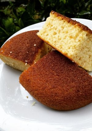 A picture of Ugali cake on a grill pan #ugalicakecontest.