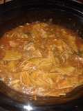 Easy Crockpot Chicken Enchilada Casserole